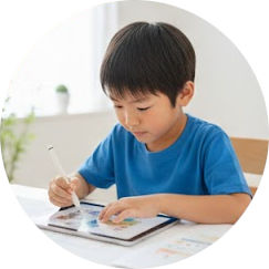 iPadと男子
